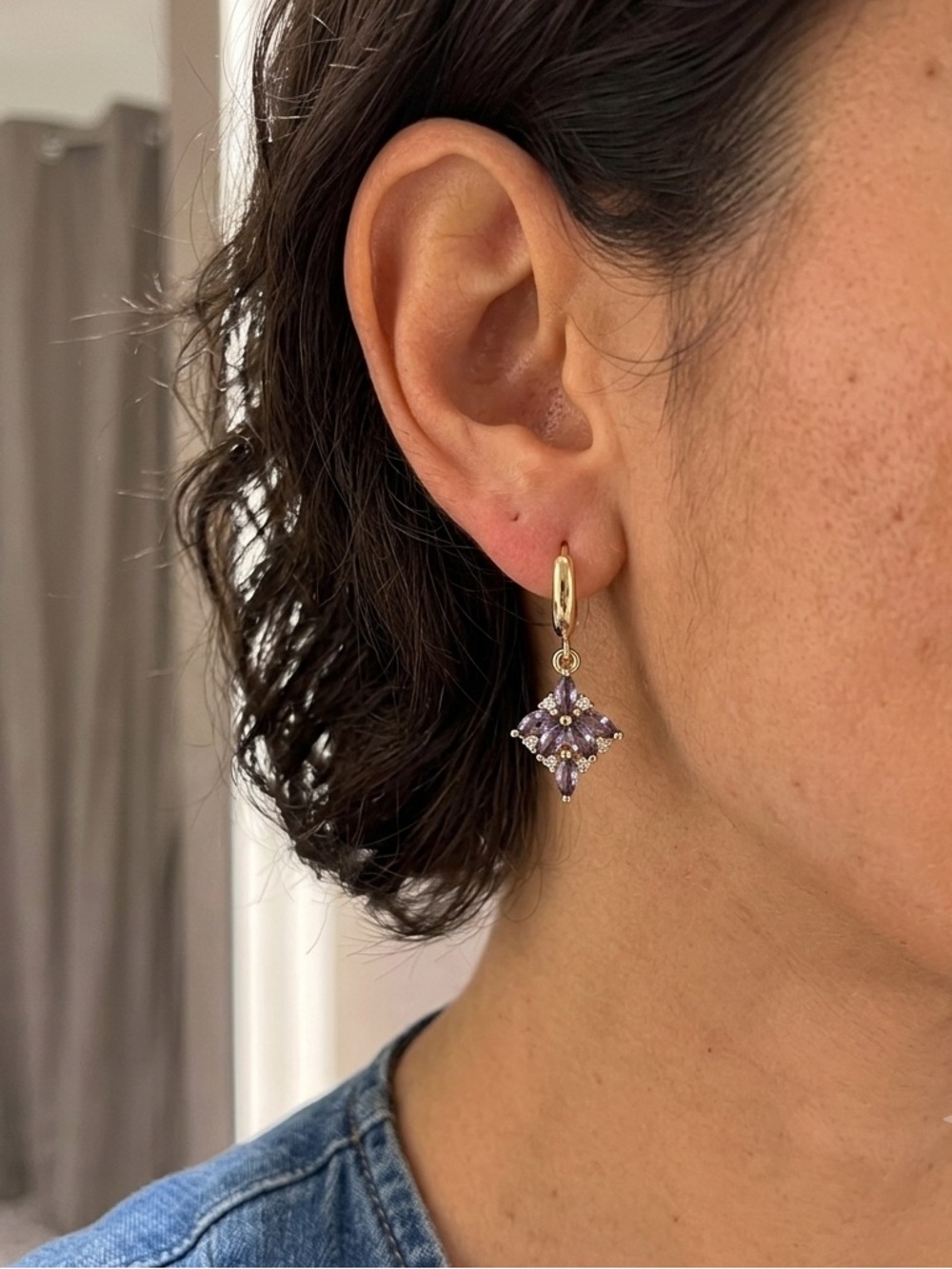 Drop Leaves Earrings Gold Plated